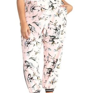 Floral printed joggers